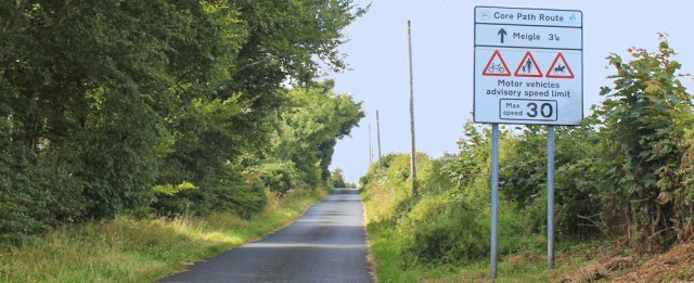 24 uphill road, Ruth hiking the Ayrshire Coastal Path