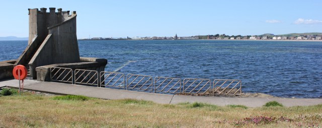 36 South Bay and Ardrossan, Ruth walking the Ayrshire coast path, Scotland