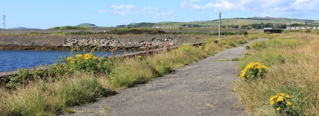 45 wasteland, Ardrossan Harbour, Ruth's coastal walk around Scotland