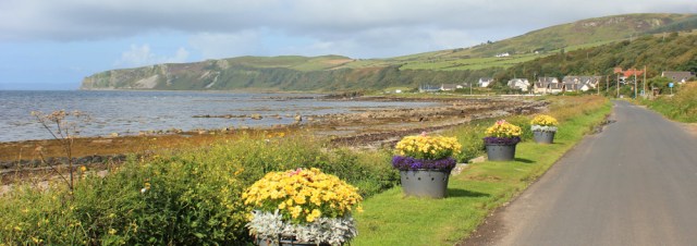 02 road towards Bennan Head, Ruth's coastal walk, Arran, Scotland