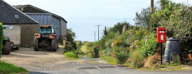 06 track down to shore, Ruth Livingstone hiking on Arran