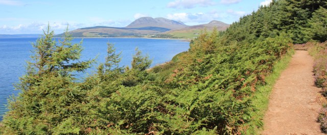 21 Path up from shore, Ruth's coastal walk, Isle of Arran, Scotland