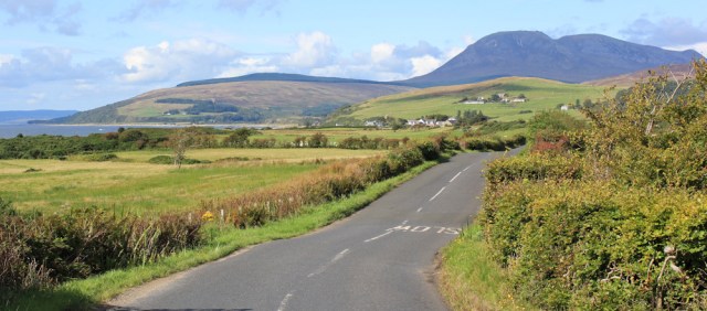25 Arran hills, Ruth hiking in Scotland