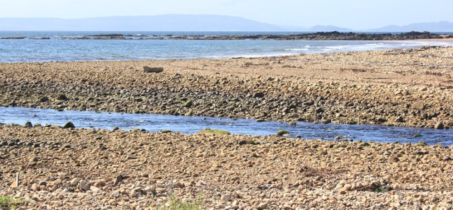 26 Torrylinn Water, Ruth hiking to Lagg, Arran Coastal Way
