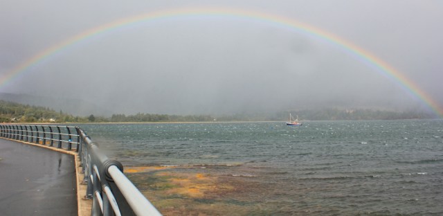 01 Broddick on a stormy day, Ruth Livingstone on the Isle of Arran