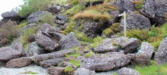 19 scrambling around the north coast of Arran, Ruth Livingstone in Scotland