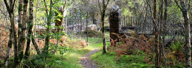 32 Gates to Hamilton Cemetary, Ruth's coastal walk, Arran