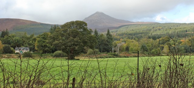 42 Goatfell, Ruth hiking on the Isle of Arran, Scotland