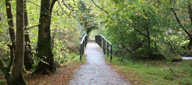 44 footpath to Brodick, Ruth walking the coast of Arran