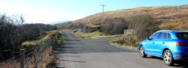 01 Ruth hiking to Carradale, Kintyre, Scotland