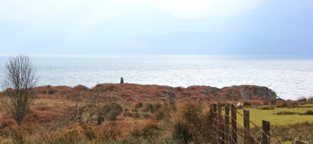 11 trig point and Arran, Ruth's coastal walk
