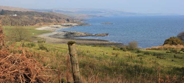 20 walking back to Claonaig, Ruth hiking in Kintyre, Scotland