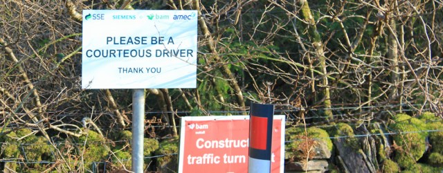 23 road signs B842 Ruth's coastal walk