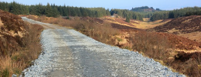 24 Kintyre Way, Ruth hiking from Tarbert