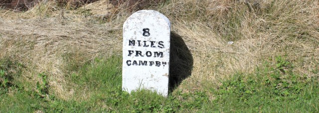 24 milestone, Ruth's coastal hike, Kintyre