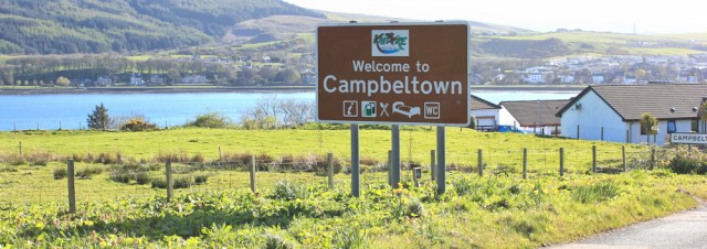 39 approach to Campbeltown, Ruth's coastal walk, Mull of Kintyre, Scotland