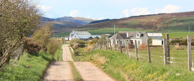 54 walking inland to Southend, Ruth's coastal walk, Scotland