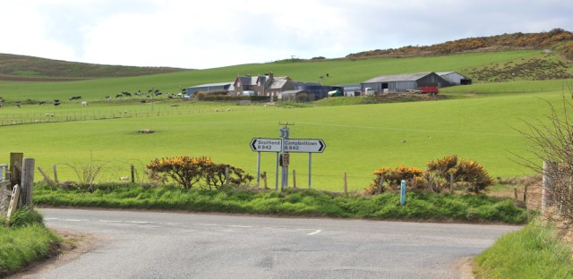 55 crossroads, Southend, Ruth's coastal walk on the Mull of Kintyre