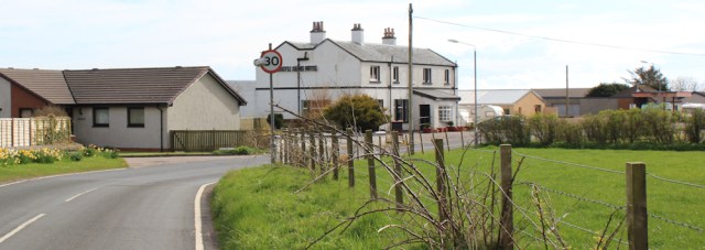 56 pub at Southend, Ruth Livingstone hiking on the Mull of Kintyre
