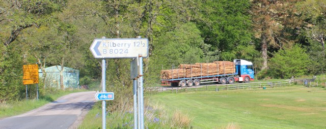02 B8024 to Kilberry and lumber lorry, Ruth's coastal walk, Argyll