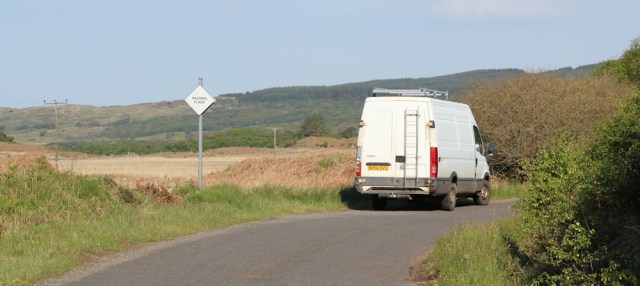 03 light traffic on road to Kilberry, Ruth's coastal walk around Scotland