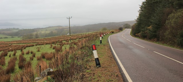 06 road-walking to Tarbert, Ruth's coastal walk around Kintyre, Scotland