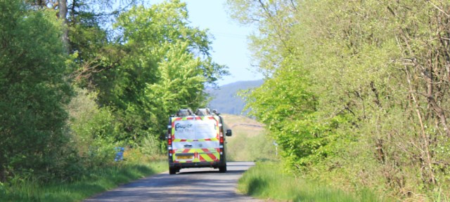 07 Open Reach van, Ruth's coastal walk, Argyll, Scotland