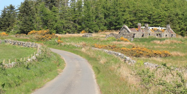 34 ruined farmhouse, Ruth hiking to Ormsary, Argyll