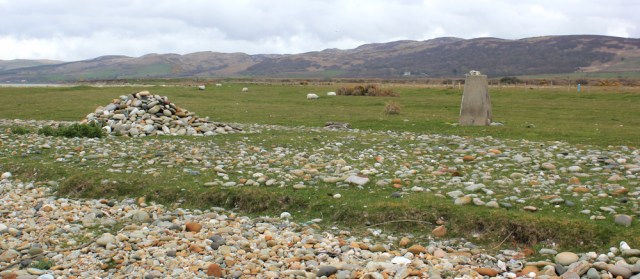 37 cairn and trig point, Rhunahaorine Point, Ruth's coastal walk, Kintyre, Scotland