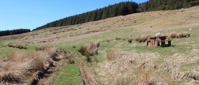 38 picnic bench, Ruth's coastal walk, Mull of Kintyre