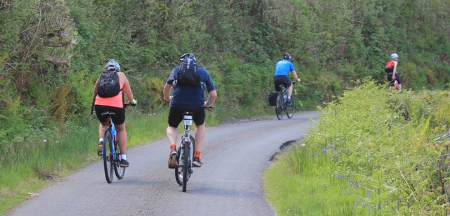 39 cyclists again, Ruth's coastal walk to Ormsary
