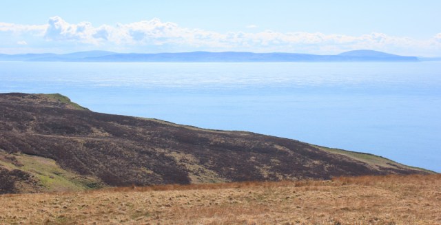 41 view of Ireland, Mull of Kintyre, Ruth's coastal walk around Scotland