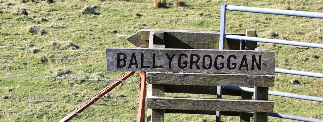 48 Ballygroggan sign, Ruth's coastal walk, Mull of Kintyre