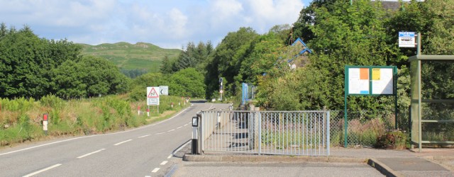 01 bus stop at Kilninver, Ruth's coast walk around Scotland