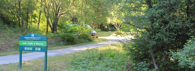 01 car park, Loch Coille a Bharra, Ruth's coastal walk, Argyll