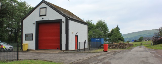 03 fire station at Kimelford, Ruth's coastal walk around Scotland