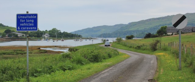 04 unsuitable for long vehicles, Ruth's coastal walk around Scotland