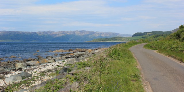 05 coastal road, Loch Caolisport, Ruth's coastal walk, Argyll, Scotland