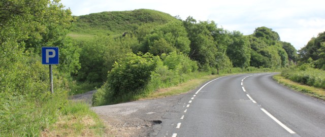 07 my layby, Ruth hiking the coast of Scotland