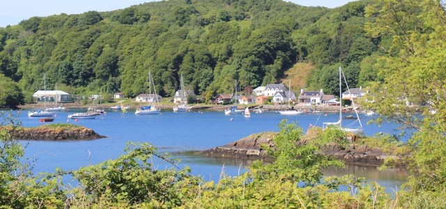 09 Tayvallich through the trees, Ruth's coastal walk, Argyll