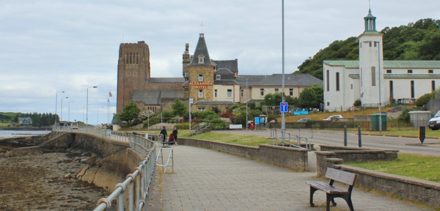 12 two cathedrals in Oban, Ruth walking the coast of Scotland