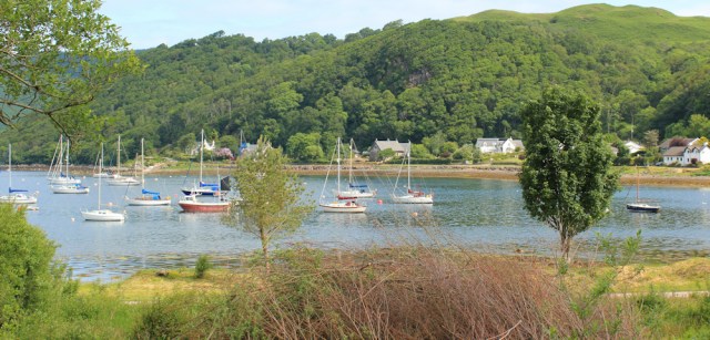 13 Kimelford Yacht Haven, Ruth hiking the coast of Scotland