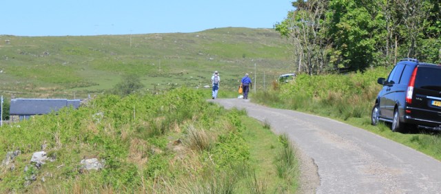 16 parked cars, Kilmory, Ruth's coastal walk, Argyll, Scotland