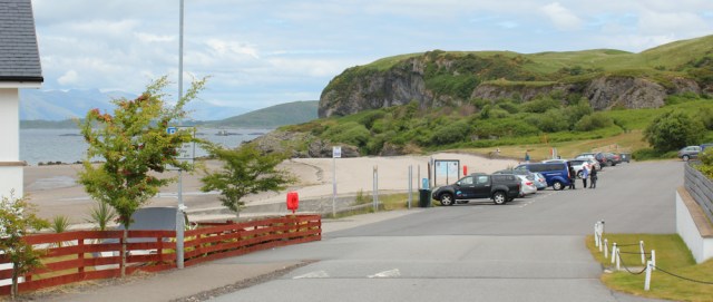18 Ganavan Bay, Oban, Ruth walking the coast of Scotland