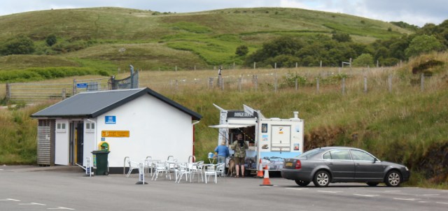 21 Dougie Dans at Ganavan sands, Ruth walking the coast of Scotland