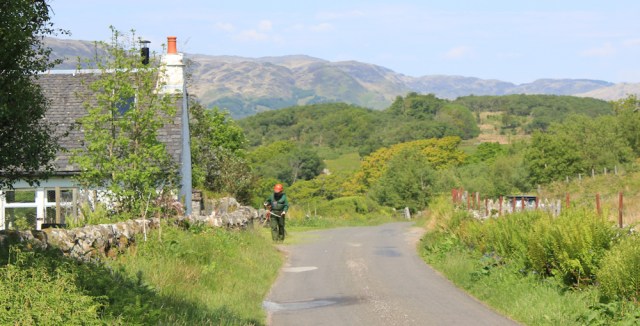 21 verge strimming, Ruth's coastal walk, Argyll, Scotland