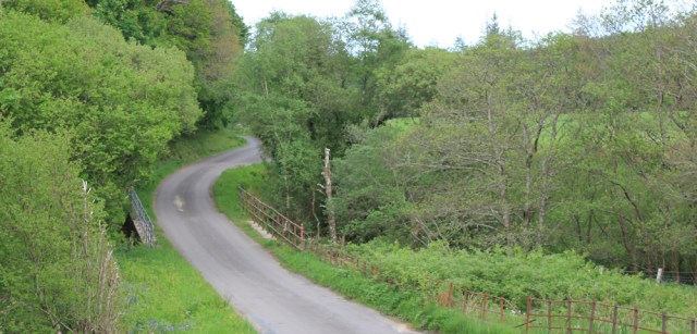 29 Baranlongart Burn, Ruth hiking through Argyll