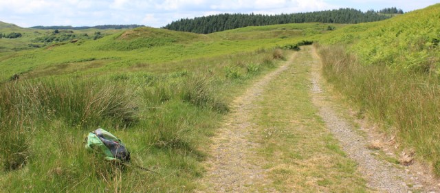 29 rucksack on the track, Ruth's coast walk around Scotland