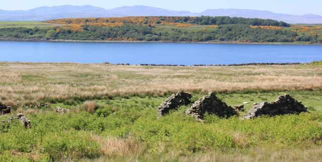 30 ruined buildings, Castle Sween, Ruth's coastal walk, Argyll, Scotland