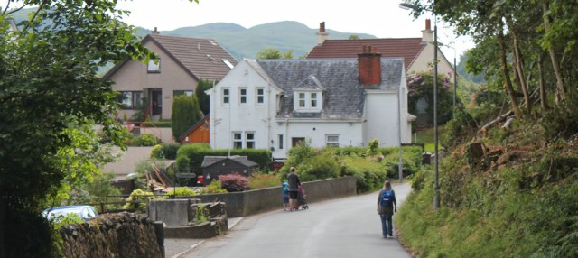 45 approaching Oban, Ruth's coast walk around Scotland